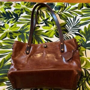Luxurious Brown Leather Tote by [Brand]